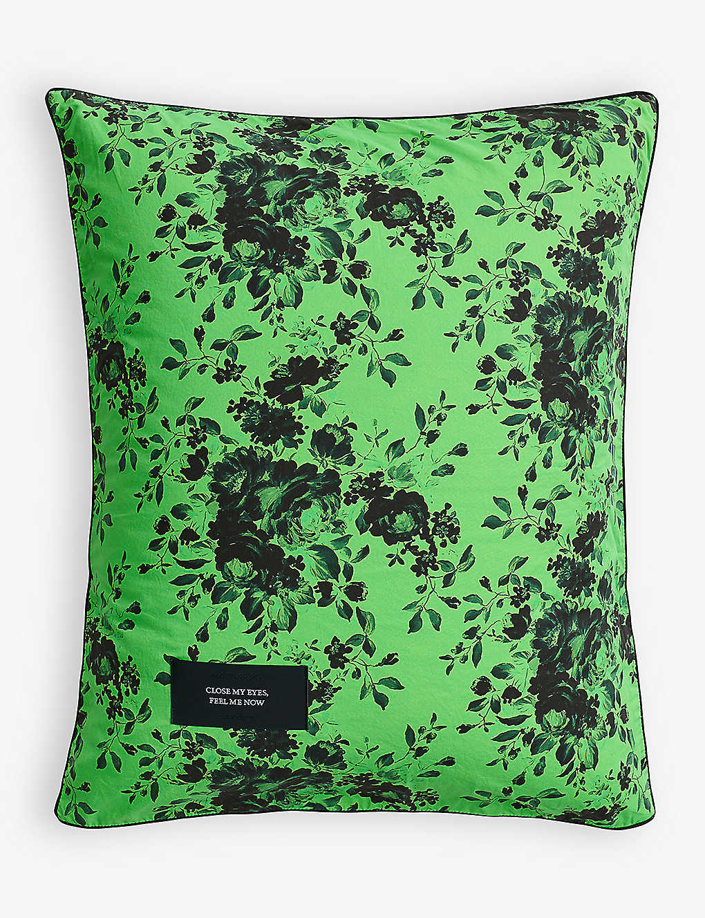 Magniberg Green Sweet Graphic-print Branded Cotton Pillowcase 50cm X 75cm