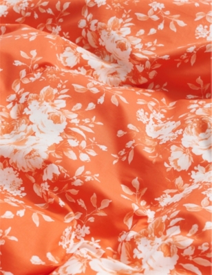Shop Magniberg Orange Sweet Graphic-print Cotton Pillowcase 50cm X 75cm