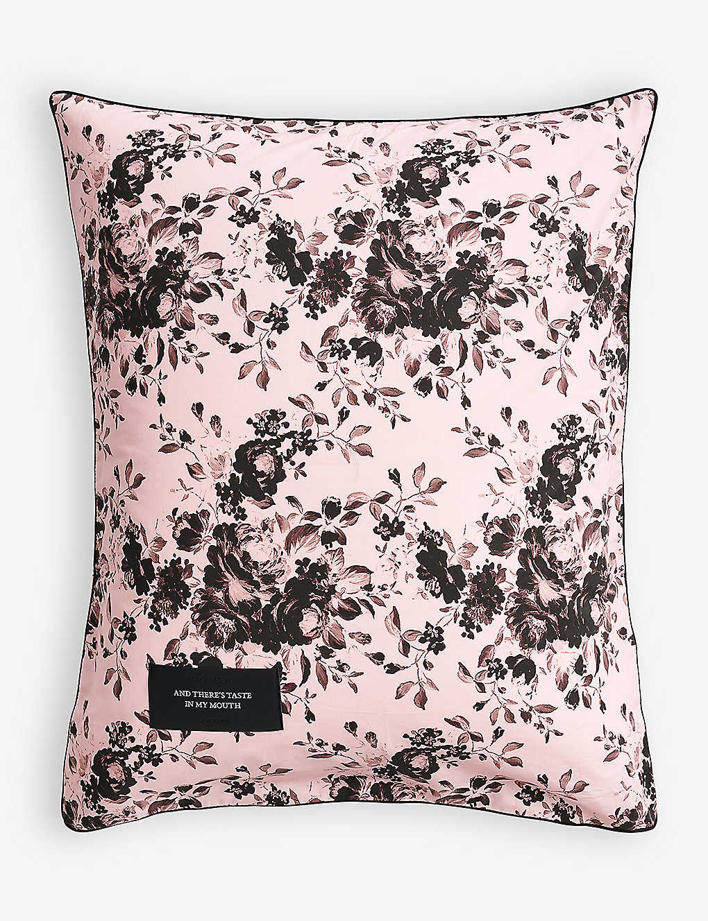 Magniberg Pink Sweet Graphic-print Branded Cotton Pillowcase 50cm X 75cm