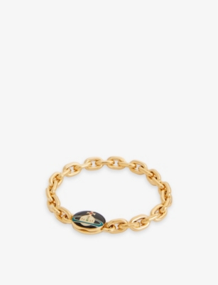 Silver 'Brandita' bracelet with charms Vivienne Westwood