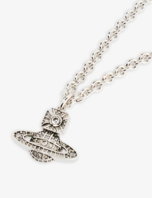 Carmela platinum-plated brass necklace