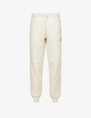 CARHARTT WIP: American Script brand-embroidered cotton-blend jogging bottoms