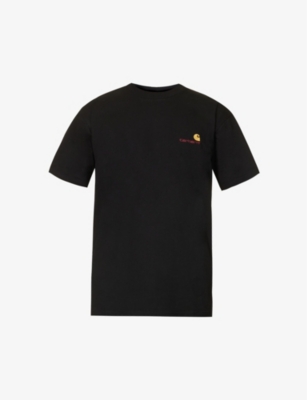 CARHARTT WIP: American Script logo-embroidered cotton-jersey T-shirt