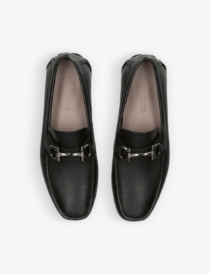 SALVATORE FERRAGAMO: Parigi New Gancho leather driver shoes