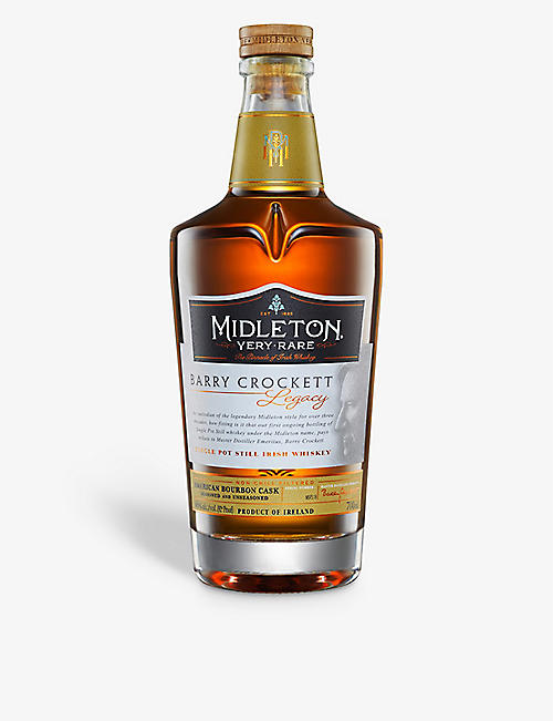 IRISH WHISKY: Midleton Very Rare Barry Crockett Legacy Irish whiskey 700ml