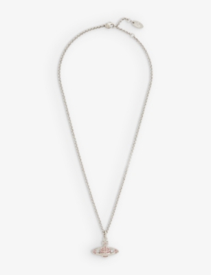 VIVIENNE WESTWOOD - Bas Relief Orb mini silver-tone brass necklace