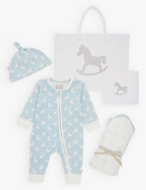 THE LITTLE TAILOR: Welcome to the World cotton-jersey baby gift set 0-6 months