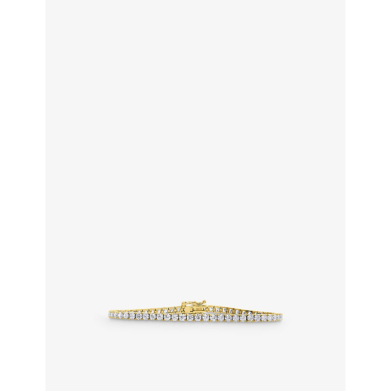 Shop Carat London Women's Gold Francine Yellow-gold Plated Vermeil Sterling-silver And 3.05ct Cubic Zirco