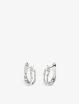 Carat London Womens Silver Myla Hoops Silver