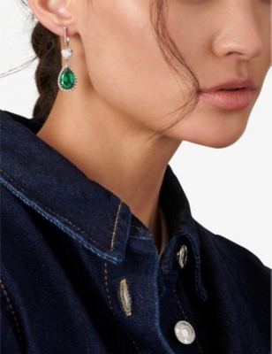 Carat London Ren Drop Earrings In Silver