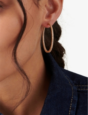 Carat London Grosse Paloma Creolen In Gold
