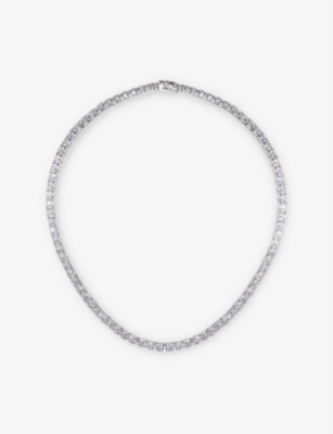 Silver tennis sale necklace mens