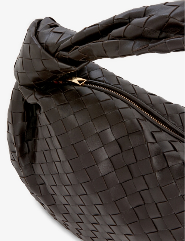 Jodie small leather top-handle bag