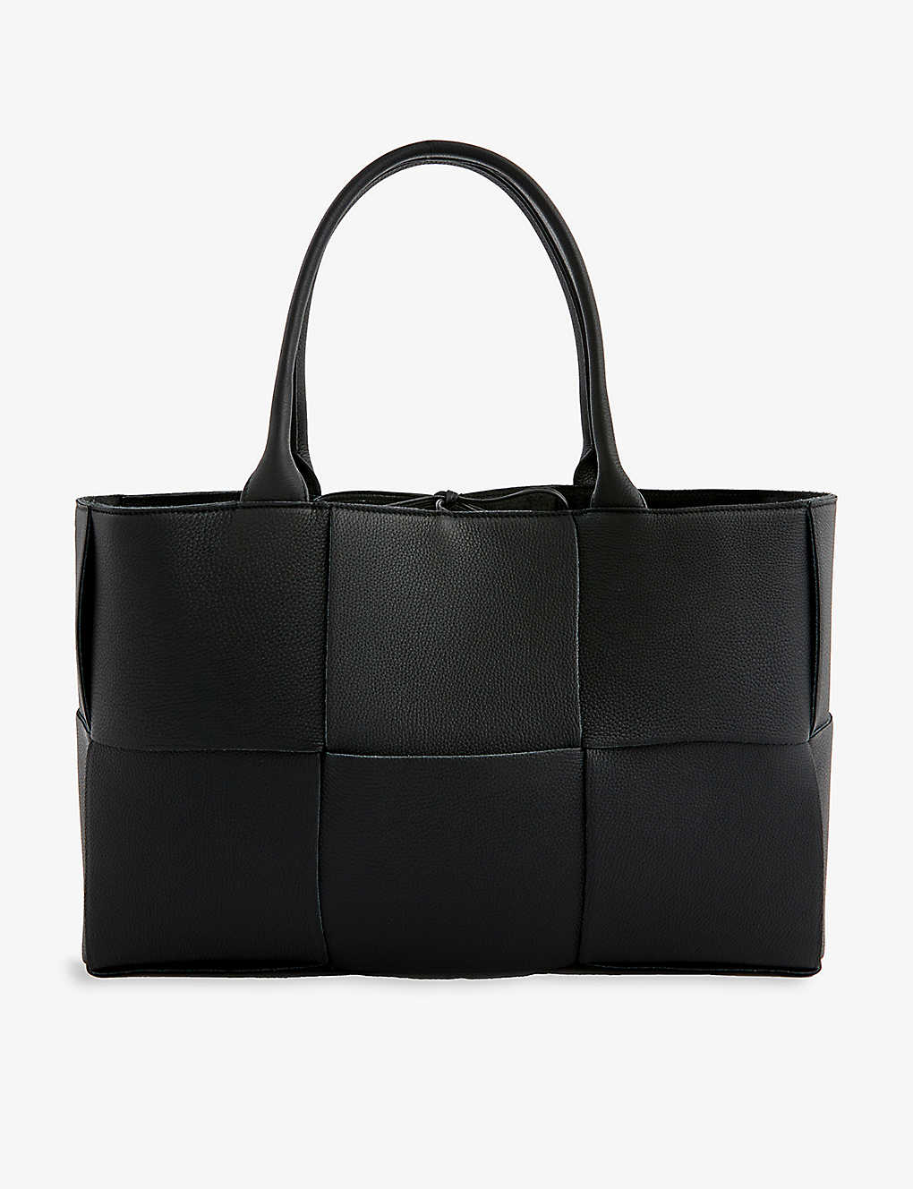 Bottega Veneta Womens Black Arco Medium Leather Tote Bag In Noir