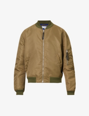 LOEWE - Stand-collar zipped-pocket regular-fit shell bomber jacket ...