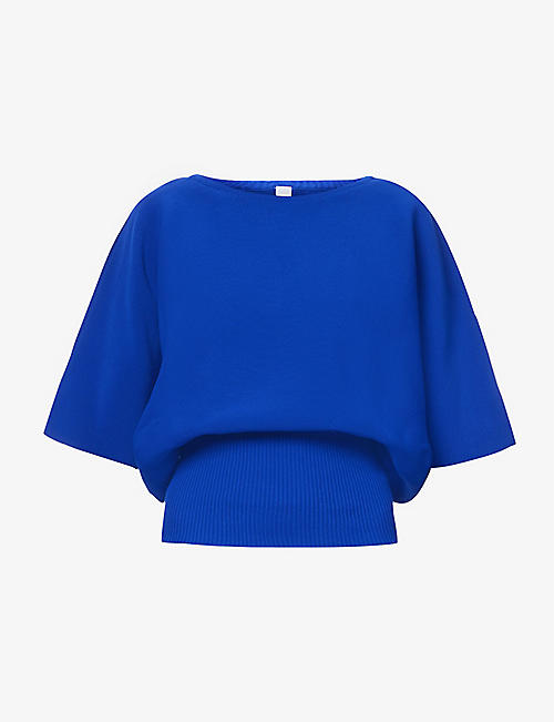CFCL: Pottery batwing-sleeves recycled-polyester knitted top
