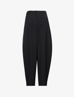 Balmain Large Tapered Trousers In Noir