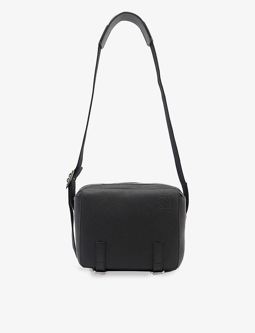 Loewe Military Extra-small Leather Cross-body Bag In Black