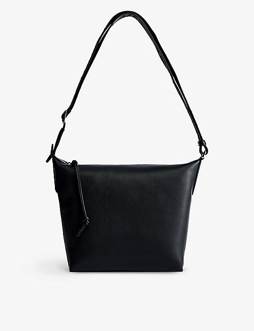 LOEWE: Cubi Anagram-embossed leather shoulder bag