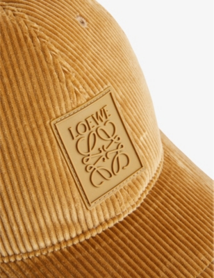 Shop Loewe Women's Desert Patch Logo-embellished Cotton-corduroy Baseball Cap