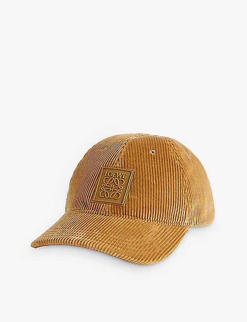 LOEWE: Patch logo-embellished cotton-corduroy baseball cap