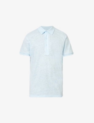 ORLEBAR BROWN: Sebastian short-sleeved linen polo shirt