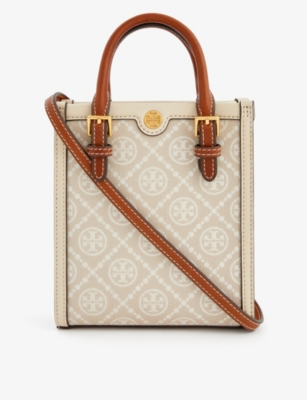 TORY BURCH - T Monogram mini jacquard woven tote bag 