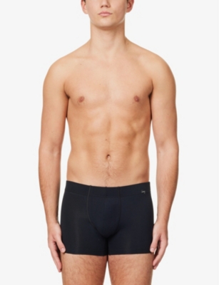Pack of two logo-embellished stretch-cotton trunks