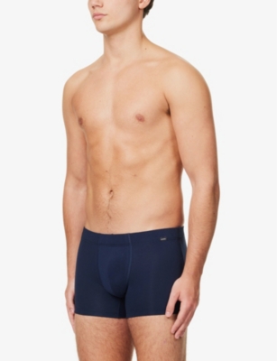 HANRO: Pack of two logo-embellished stretch-cotton trunks