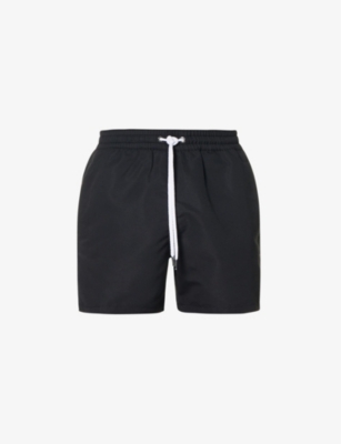 Frescobol Carioca Mens Black Sport Elasticated-waist Recycled-polyester Swim Shorts In Black