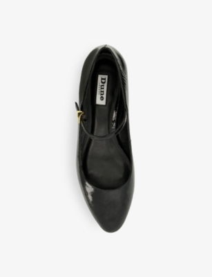 Vrijwillig JEP gezantschap Dune Womens Black-patent Synthetic Hipplie Pointed-toe Mary-jane Leather  Shoes | ModeSens