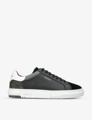 AXEL ARIGATO Atlas contrast panel leather and suede low top