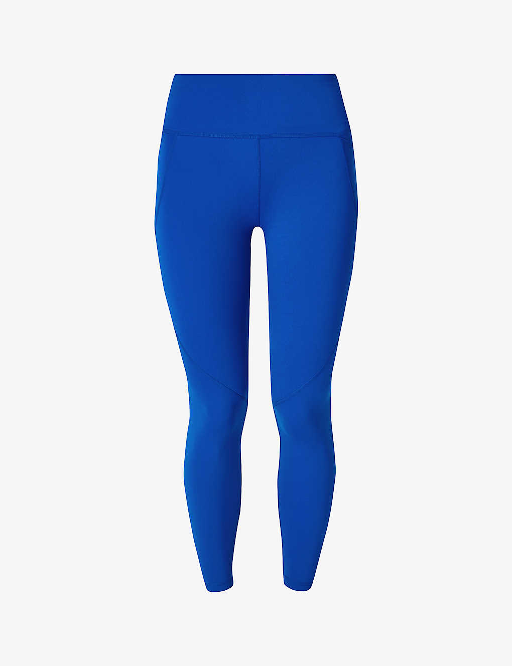 Shop Sweaty Betty Women's Lightning Blue Power 7/8 Workout Stretch-jersey Leggings