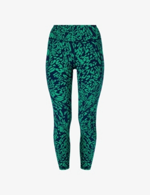 Sweaty Betty Power Pocket Workout Leggings In Green Print