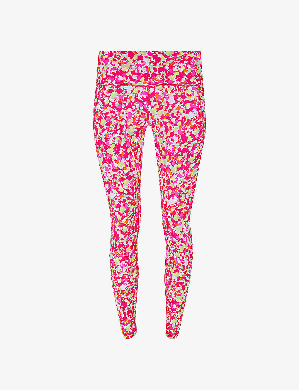 Sweaty Betty Womens Pink Dab Print Power 7/8 Dab-print High-rise Skinny Stretch-nylon Leggings