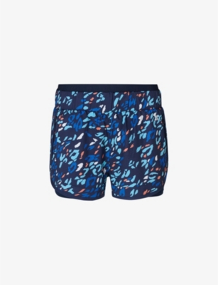 Sweaty Betty On Your Marks Running Shorts In Blue Animal Print