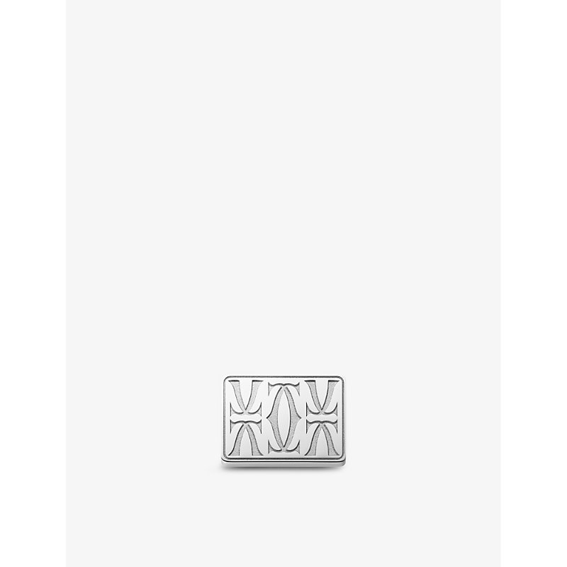 Shop Cartier Double C De  Palladium-plated Sterling-silver Cufflinks
