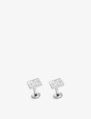 CARTIER: Double C de Cartier palladium-plated sterling-silver cufflinks