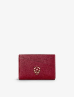 Cartier Womens Panthère Graphique De  Leather Card Holder In Red