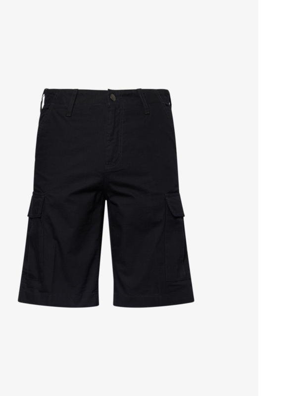 Logo-patch regular-fit cotton cargo shorts
