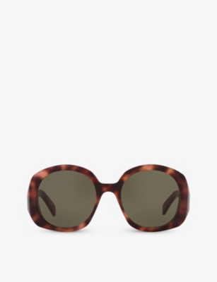 CELINE: CL000378 CL40242I round-frame acetate sunglasses