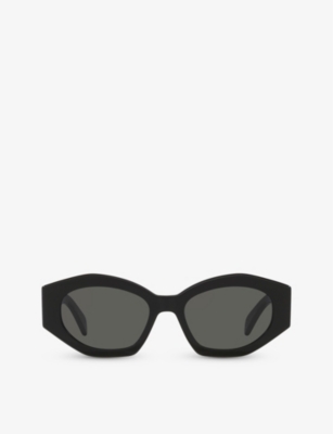 CELINE: CL40238U oval-frame acetate sunglasses