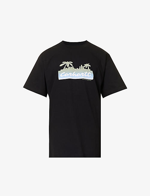 CARHARTT WIP: Palm Script logo-print cotton-jersey T-shirt