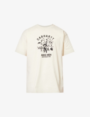 CARHARTT CARHARTT WIP MEN'S NATURAL SOUVENIR VALLEY GRAPHIC-PRINT ORGANIC COTTON-JERSEY T-SHIRT 66885116