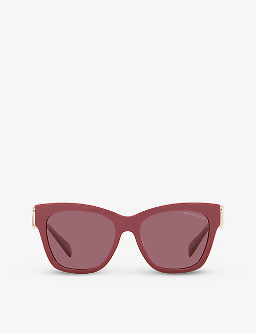 MICHAEL KORS: MK2182U tinted-lens butterfly-frame acetate sunglasses