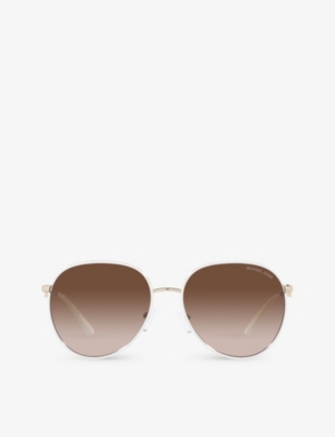 MICHAEL KORS - MK1128J Empire round-frame tortoiseshell acetate ...