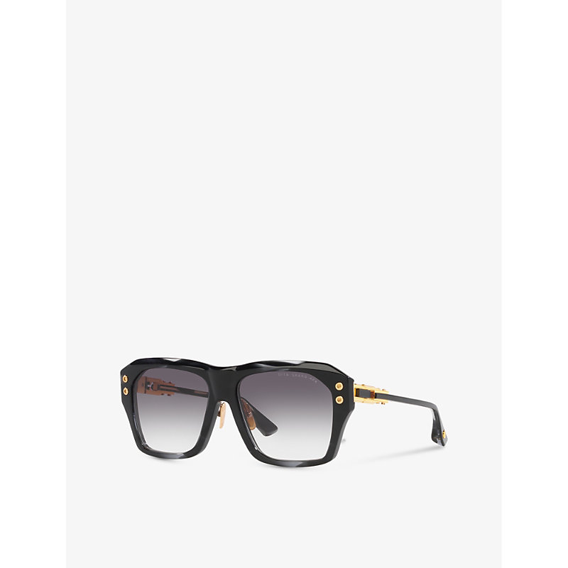 Shop Dita Women's Black D4000425 Grand-apx Square-frame Acetate Sunglasses