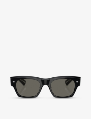 OLIVER PEOPLES: OV5514SU Kasdan rectangular-frame acetate sunglasses