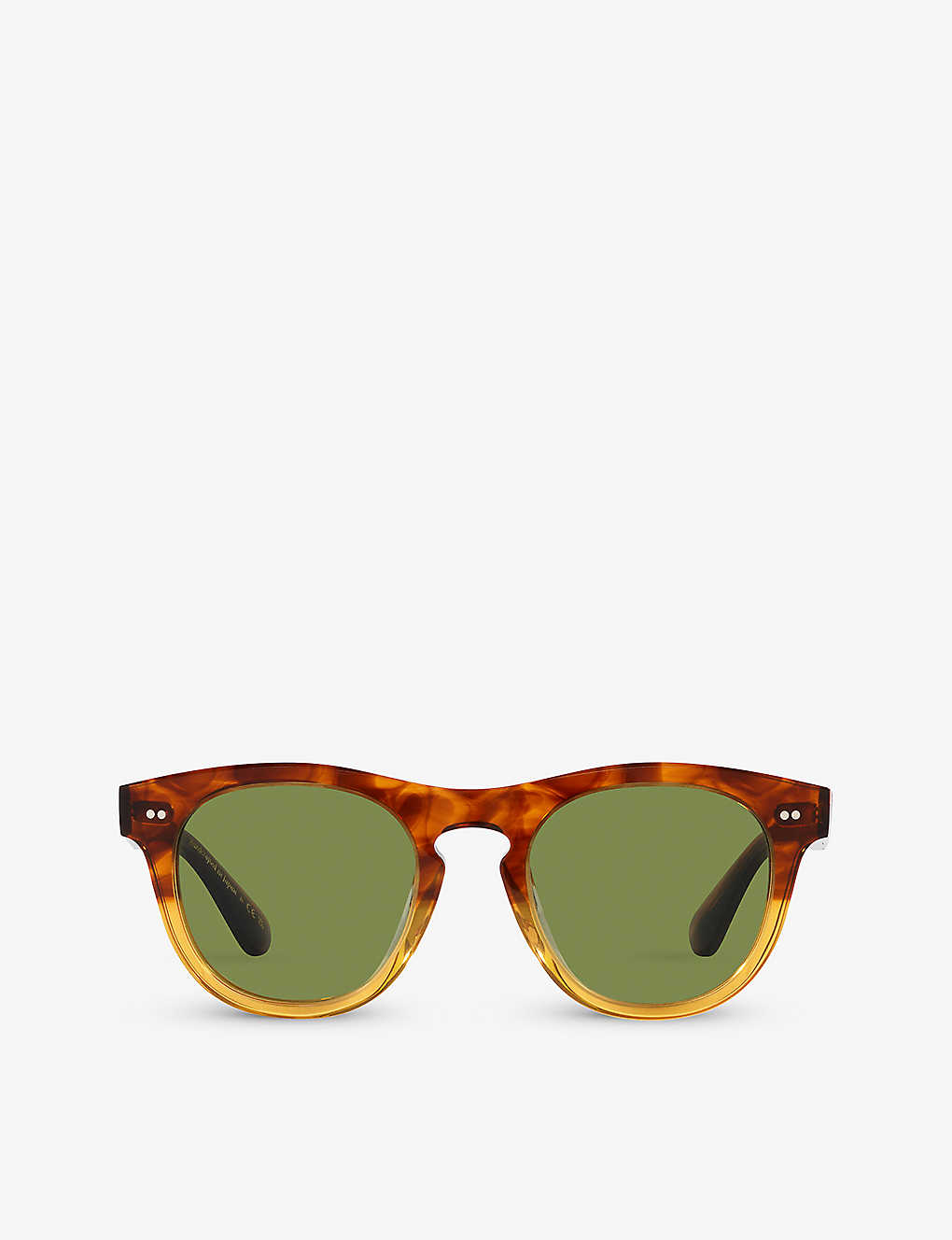 Oliver Peoples Womens Brown Ov5509su Rorke Round-frame Tortoiseshell Acetate Sunglasses