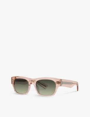 OLIVER PEOPLES: OV5514SU Kasdan rectangular-frame acetate sunglasses